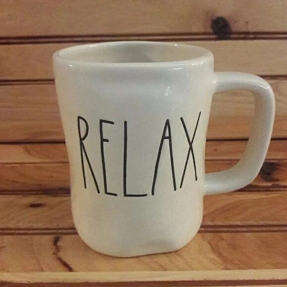 Rae Dunn RELAX Coffee Mug - Picture 1 of 4